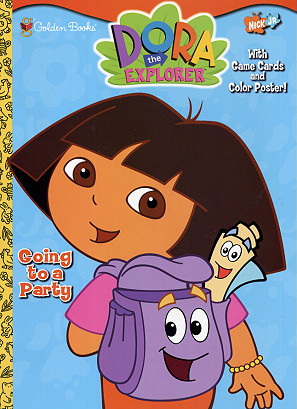 New Dora Explorer "Going to A Party" Poster Color Book